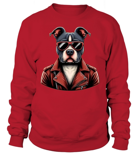 Rebel Spirit Dog - Cool Vintage Pet Sweatshirt Unisex