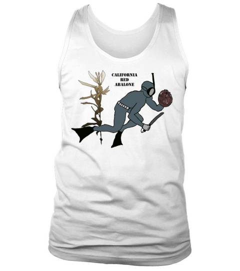 Vintage Freediving Diver with Abalone and Kelp URM Tank Top Unisex