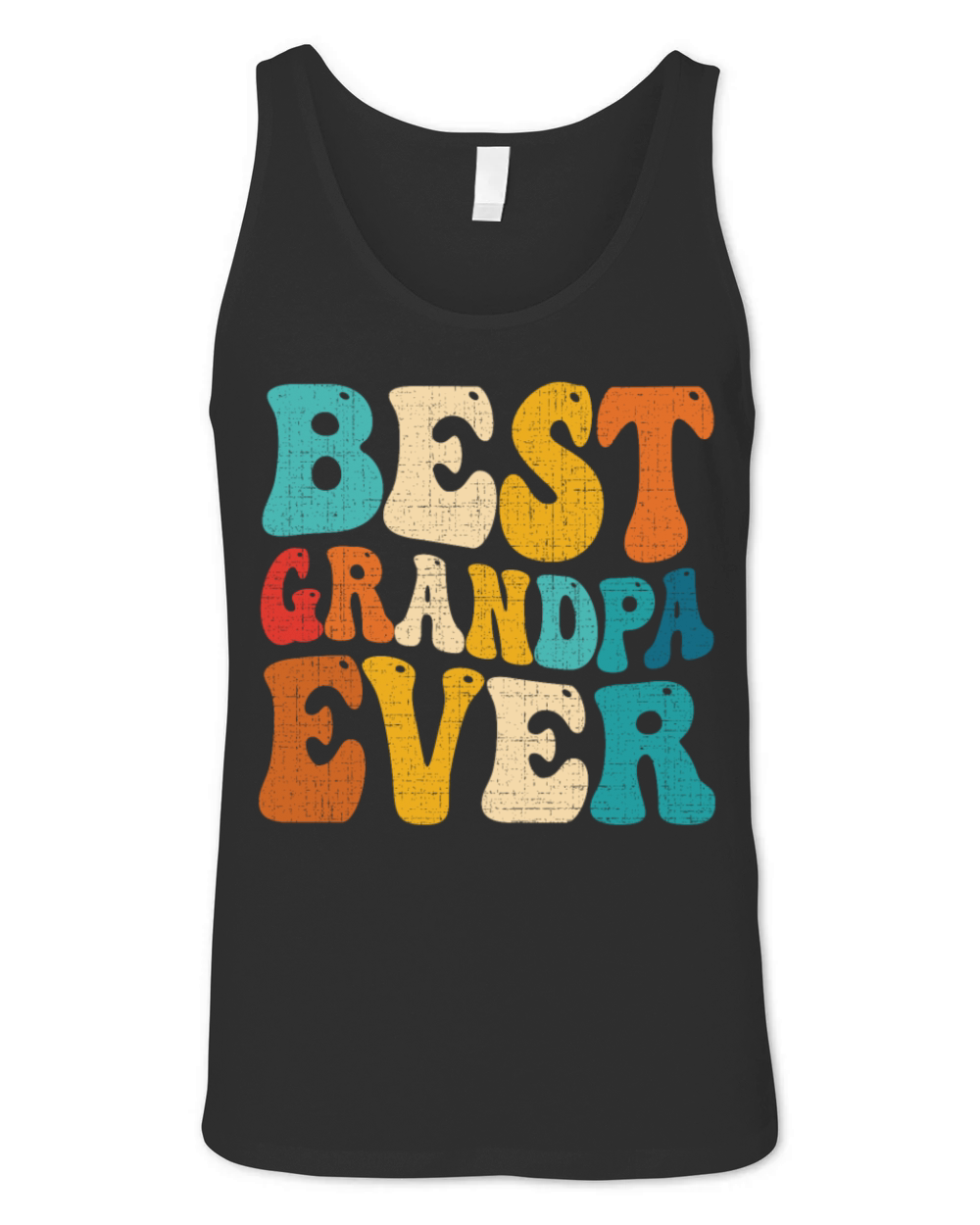 Best Grandpa Ever Retro Vintage Grandfather Unisex Jersey Tank