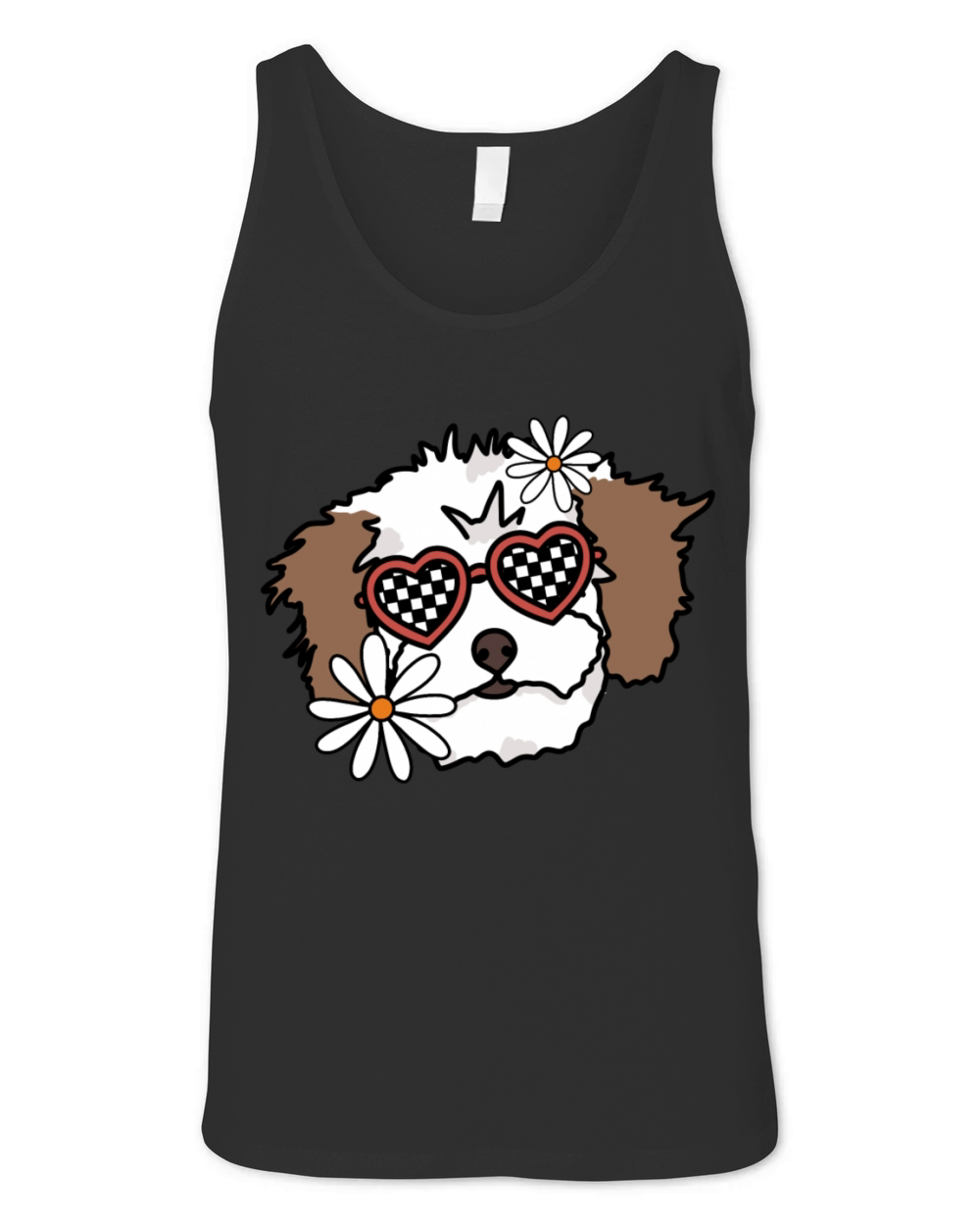 Maltipoo Retro Dog Unisex Jersey Tank