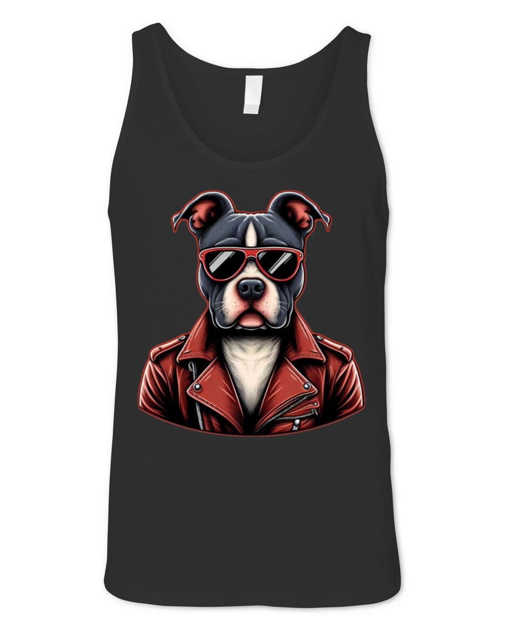 Rebel Spirit Dog - Cool Vintage Pet Unisex Jersey Tank