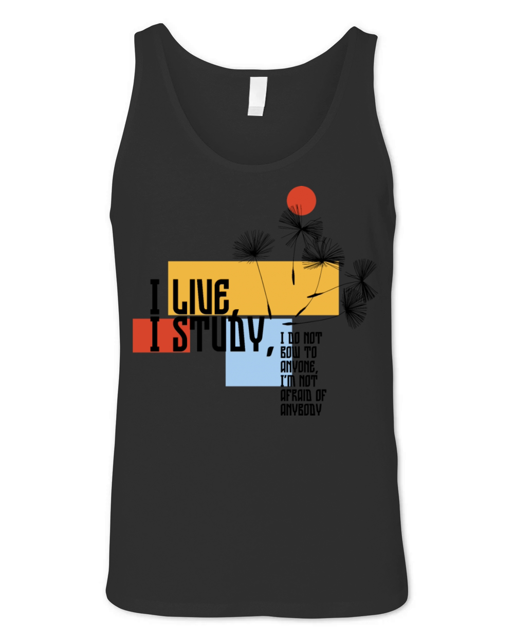 Typographic T Shirt Unisex Jersey Tank