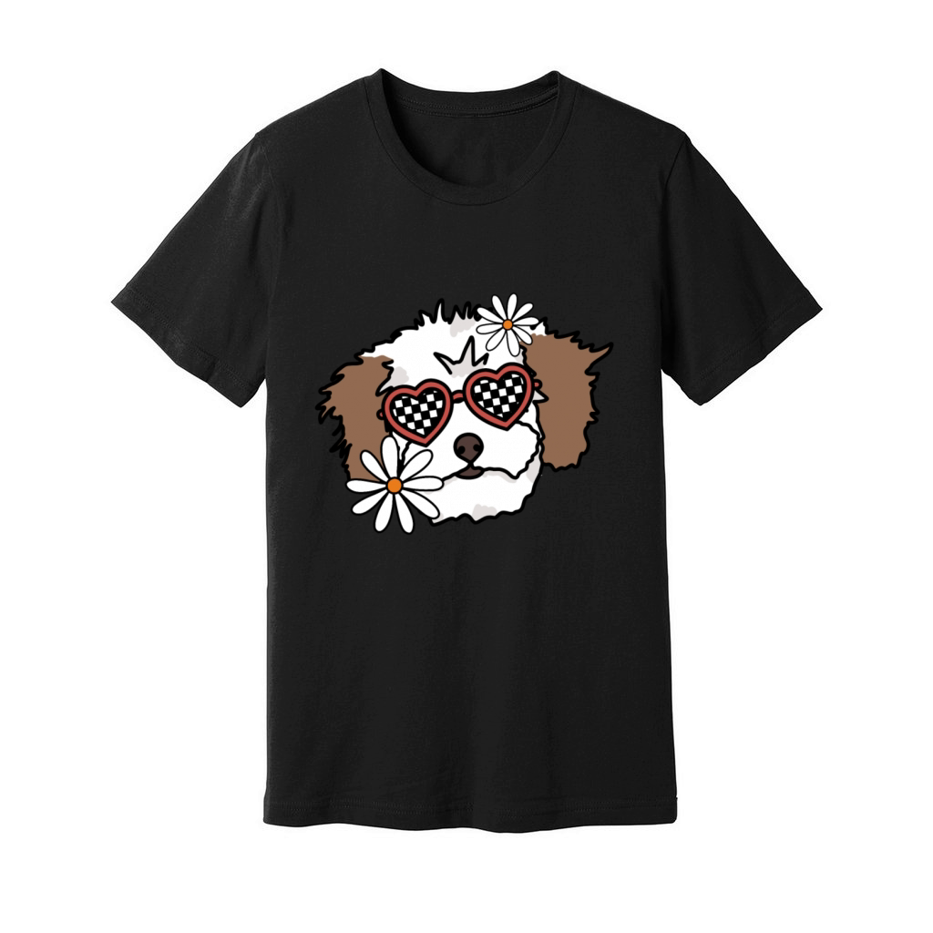 Maltipoo Retro Dog Unisex Jersey Tee