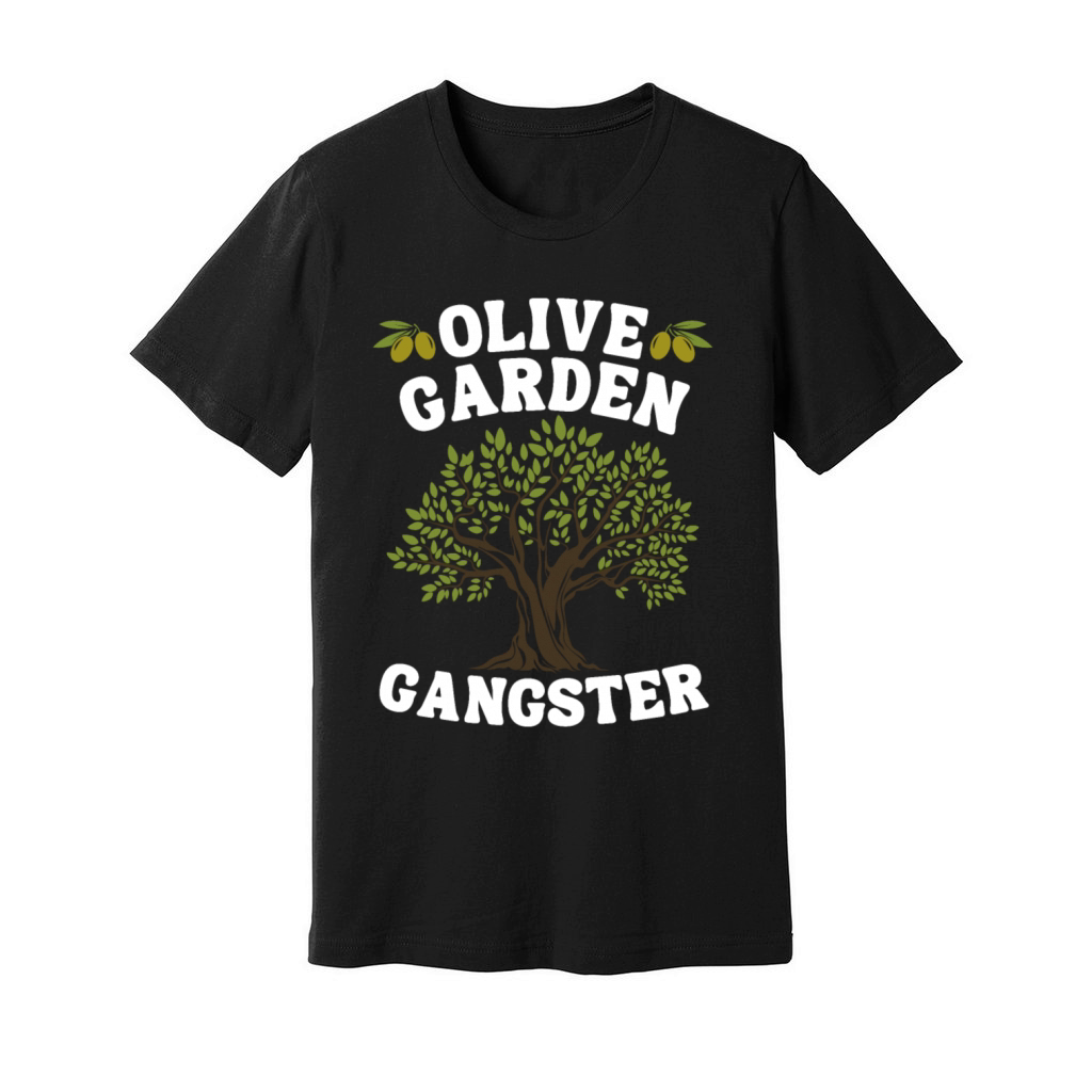 Olive Garden Gangster Funny Retro Olive Tree Unisex Jersey Tee