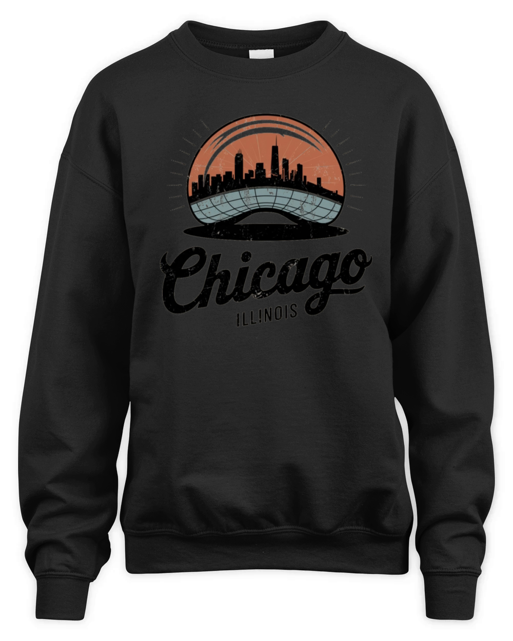 Chicago Illinois The Bean Unisex Premium Crewneck Sweatshirt