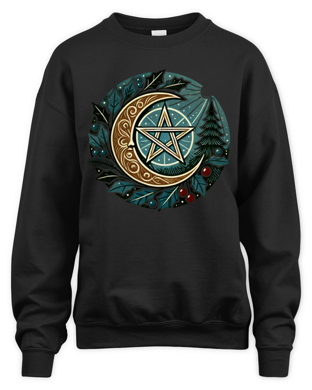 Yule Pentagram Unisex Premium Crewneck Sweatshirt