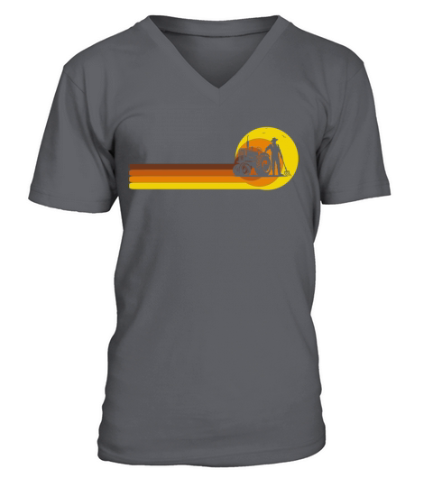 Farmer Agriculture Farm birthdays 70s Years V-Neck T-shirt