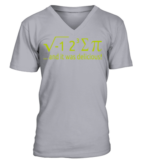 I Ate Some Pie And It Was Delicious 8 Pi Day 2BK2 V-Neck T-shirt