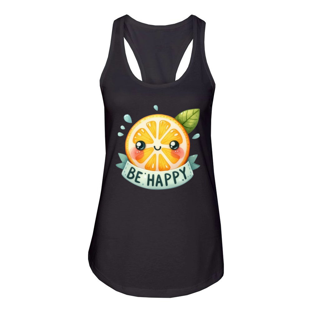 Be Happy Women's Racerback Tank