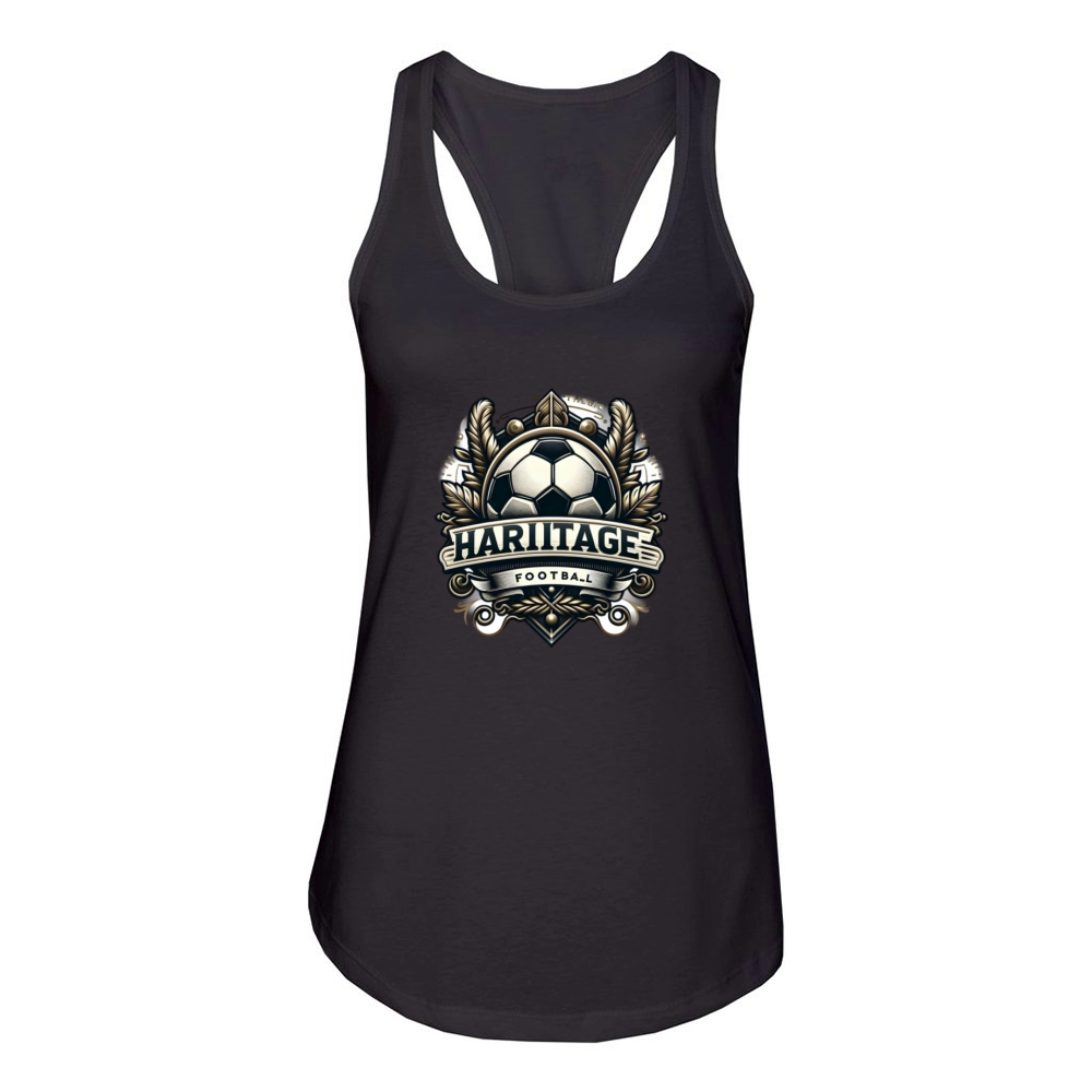 CLASSIC FOOTBALL LOGO FOR HERITAGE Women's Racerback Tank