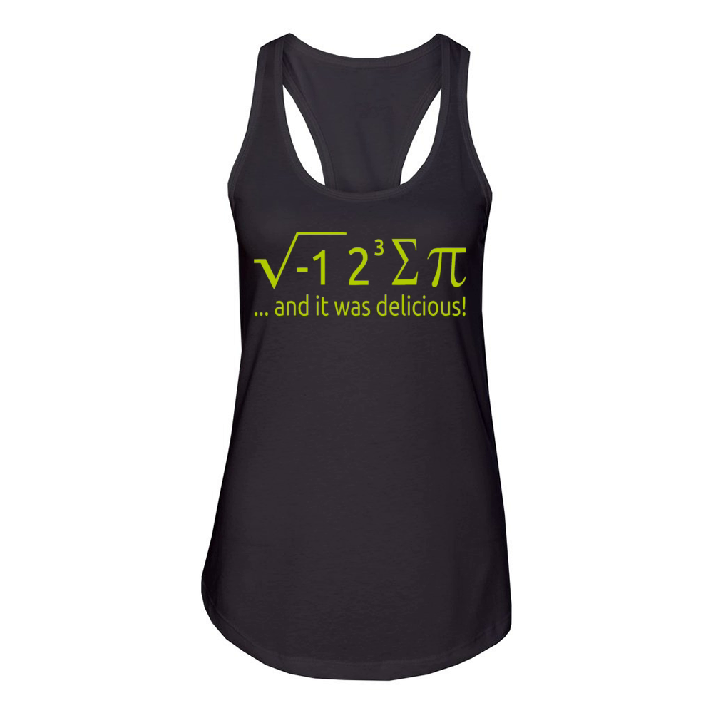 I Ate Some Pie And It Was Delicious 8 Pi Day 2BK2 Women's Racerback Tank