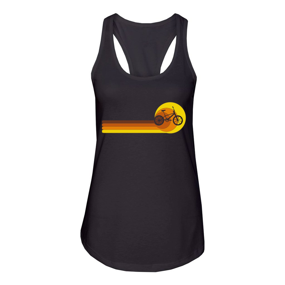 Vintage 70s 80s Years Birthday cycling-Bike race Women's Racerback Tank