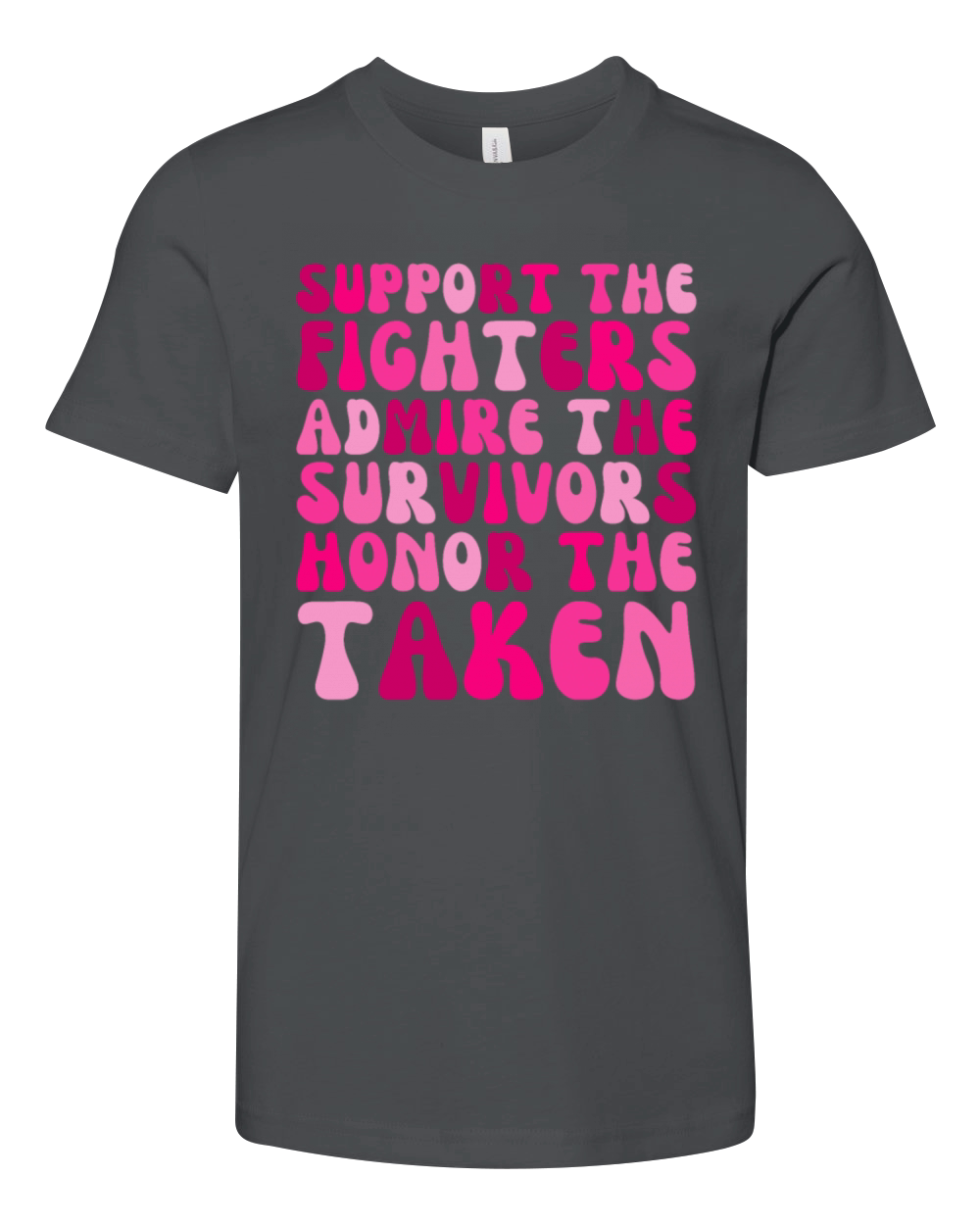 Support The Fighters Admire The Survivors Youth Unisex Jersey Tee