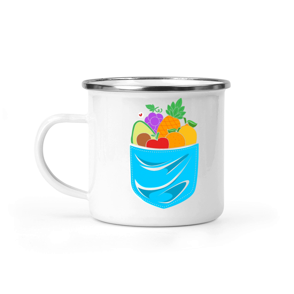 Fruits In A Pocket Healthy Food Nutritionist Camping Mug