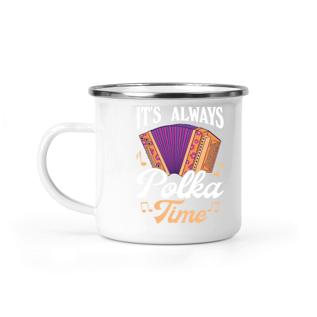 Funny Polka Dance Design for a Polka Muscian Camping Mug
