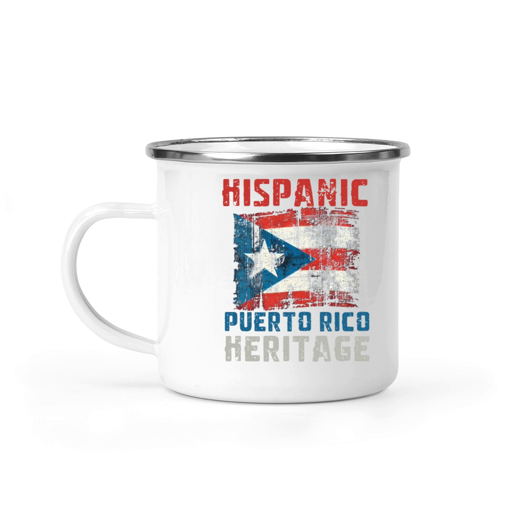 Hispanic Puerto Rico Heritage Month Camping Mug