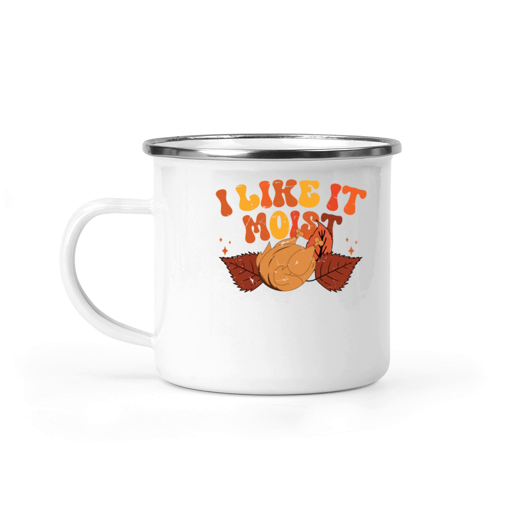 I Like It Moist Thanksgiving Turkey Vintage Thank Camping Mug
