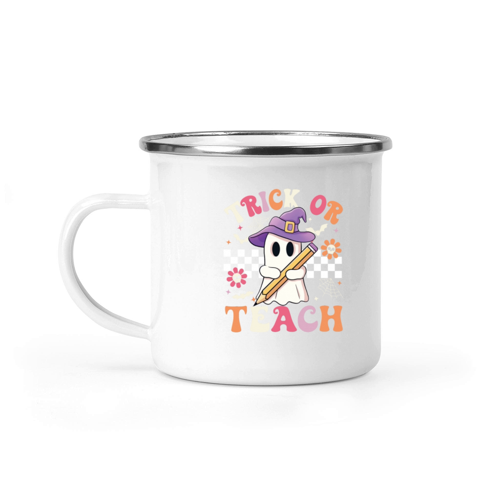 Trick Or Teach Funny Cute Halloween Teacher Camping Mug