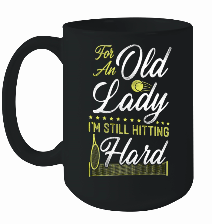 Funny Tennis Player Racket Grandma Ceramic Mug