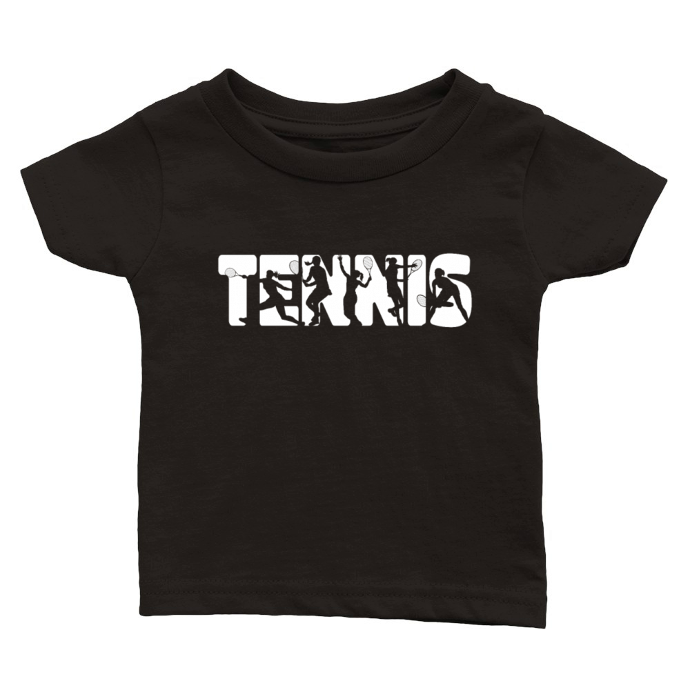 Funny Tennis Player Racket Tennis Classic Baby Crewneck T-shirt