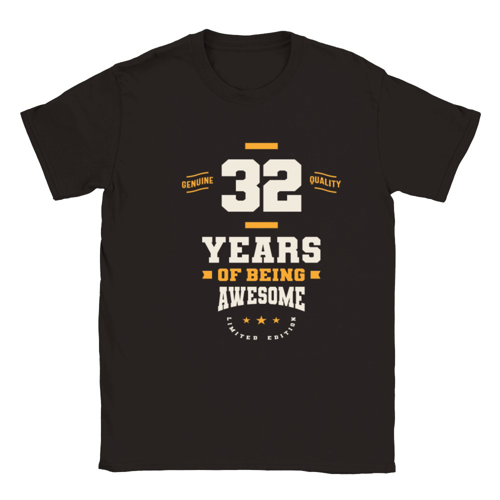 32 Years Of Being Awesome - 32nd Birthday Classic Kids Crewneck T-shirt