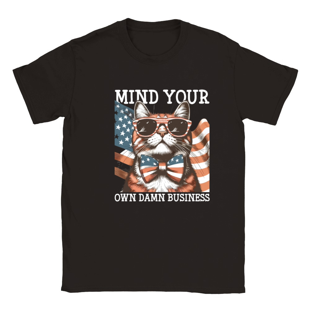 Mind Your Own Damn Business Harris Waltz 2024 Classic Kids Crewneck T-shirt