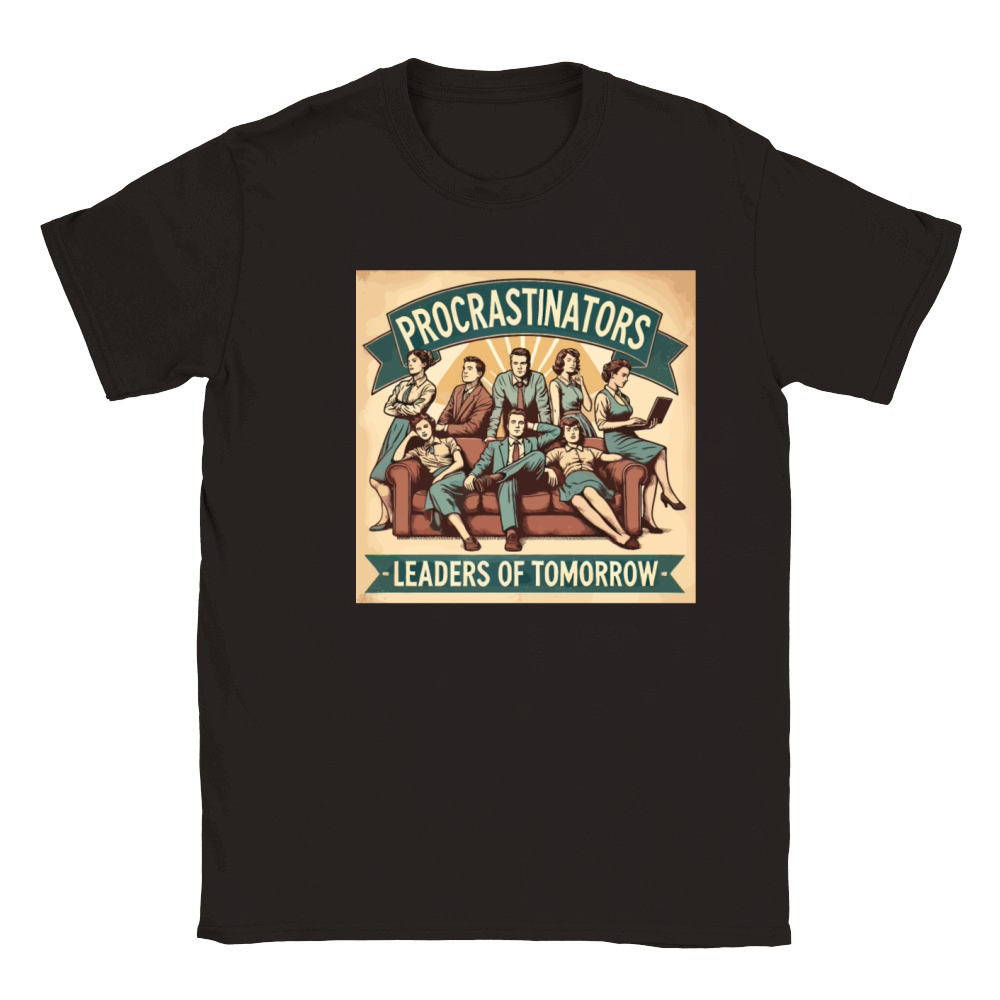 Procrastinators Leaders of Tomorrow Humor Classic Kids Crewneck T-shirt