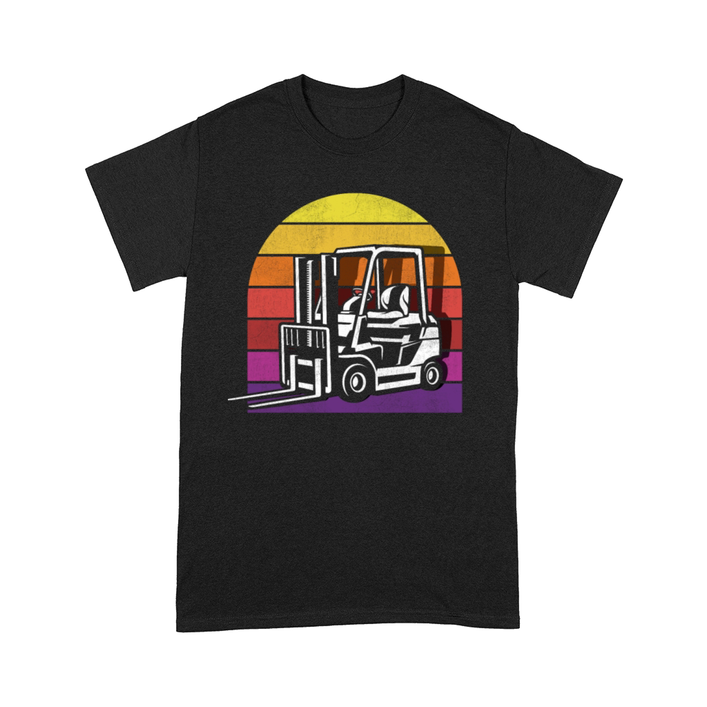 Forklift Retro Vintage Sunset Comfort T-shirt