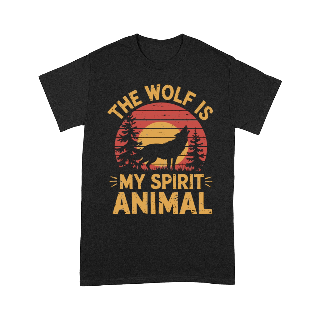 The Wolf Is My Spirit Animal Howling Wolf Comfort T-shirt