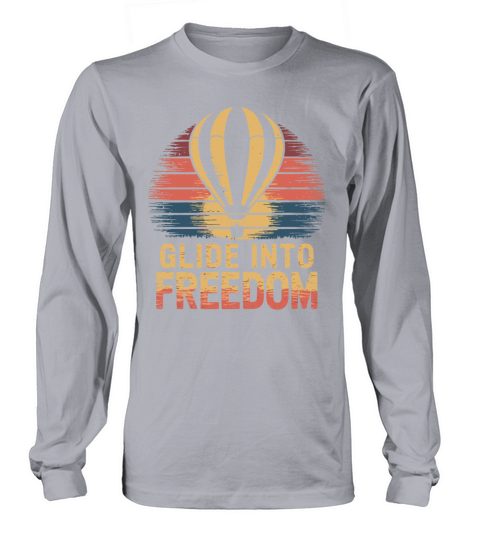 Glide into Freedom Hot Air Balloon Inspiration Long sleeved Unisex