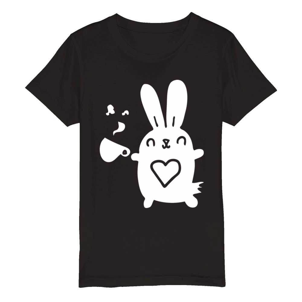 Morning Coffee Organic Kids Crewneck T-shirt