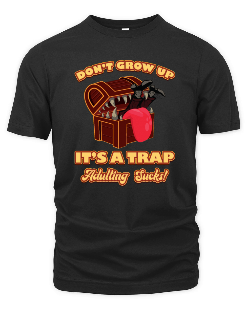 Don t Grow Up It s A Trap - Funny Organic Unisex T-shirt