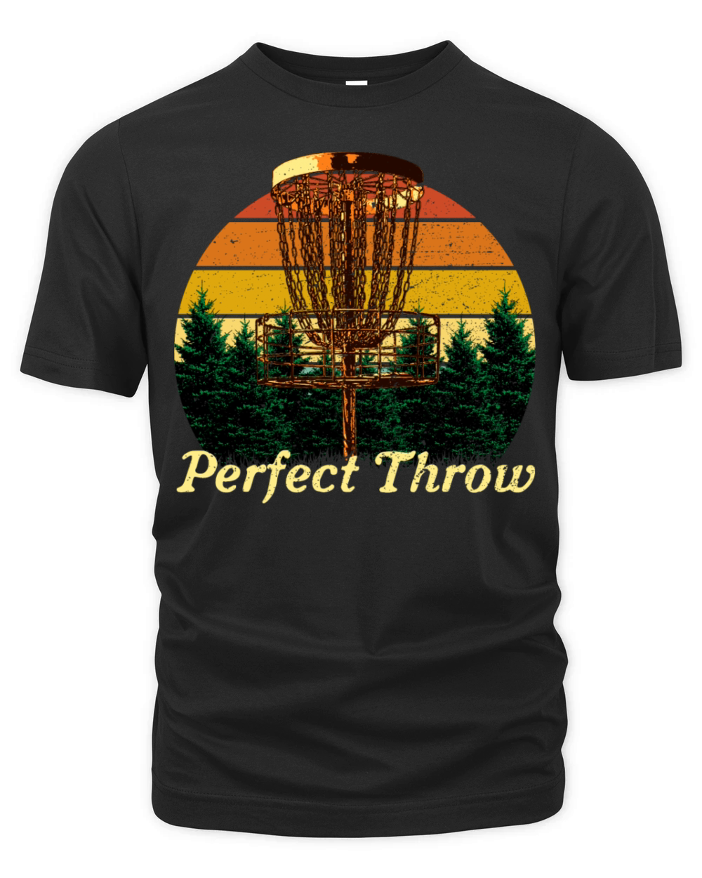 Perfect Throw Disc Golf Sayings Golfer Quotes Outd Organic Unisex T-shirt
