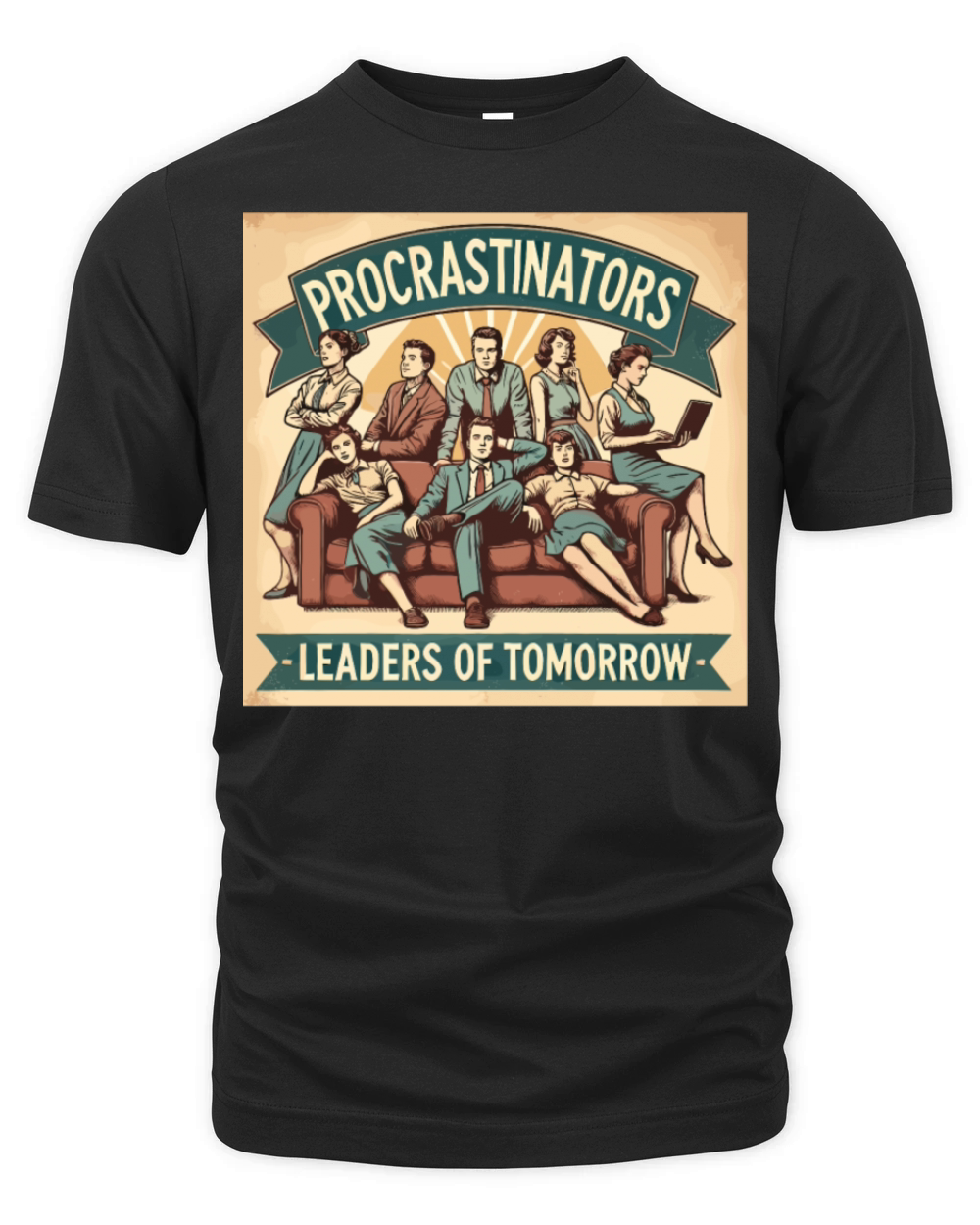 Procrastinators Leaders of Tomorrow Humor Organic Unisex T-shirt