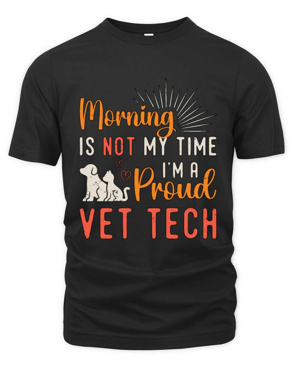 Vet Tech Morning Is Not My Time Im Veterinarian Organic Unisex T-shirt