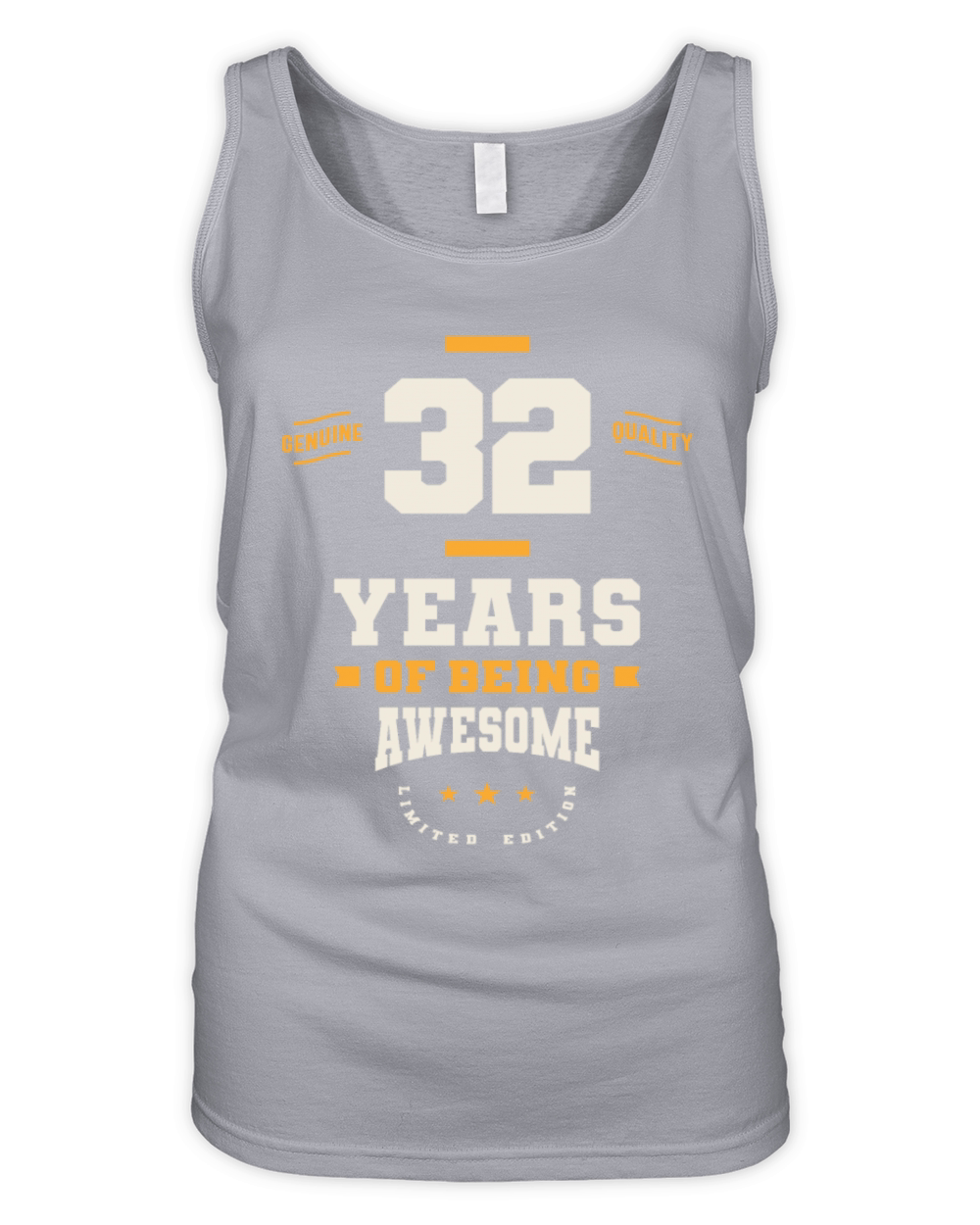 32 Years Of Being Awesome - 32nd Birthday Organic Women's Tank Top