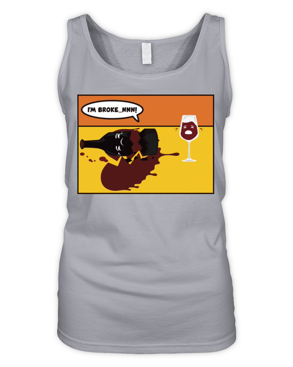 Drunken Melancholy - Funny Organic Women's Tank Top
