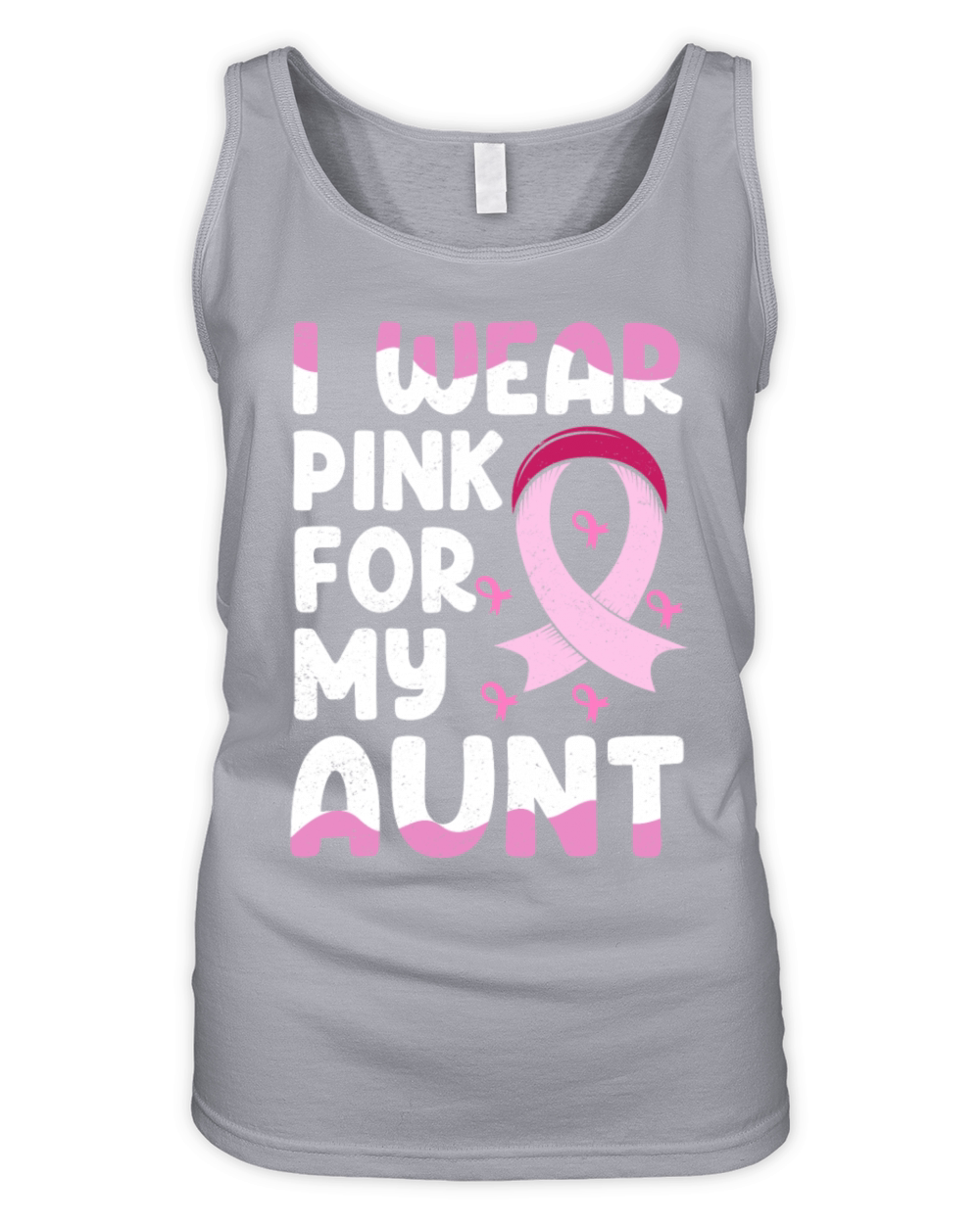 I Wear Pink For My Aunt Breast Cancer Organic Women's Tank Top