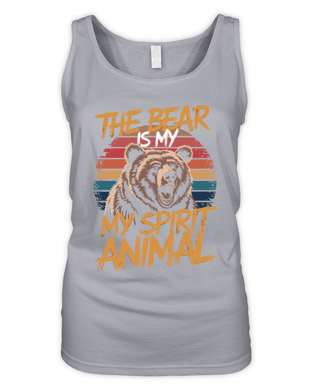 The Bear Is My Spirit Animal Organic Women's Tank Top