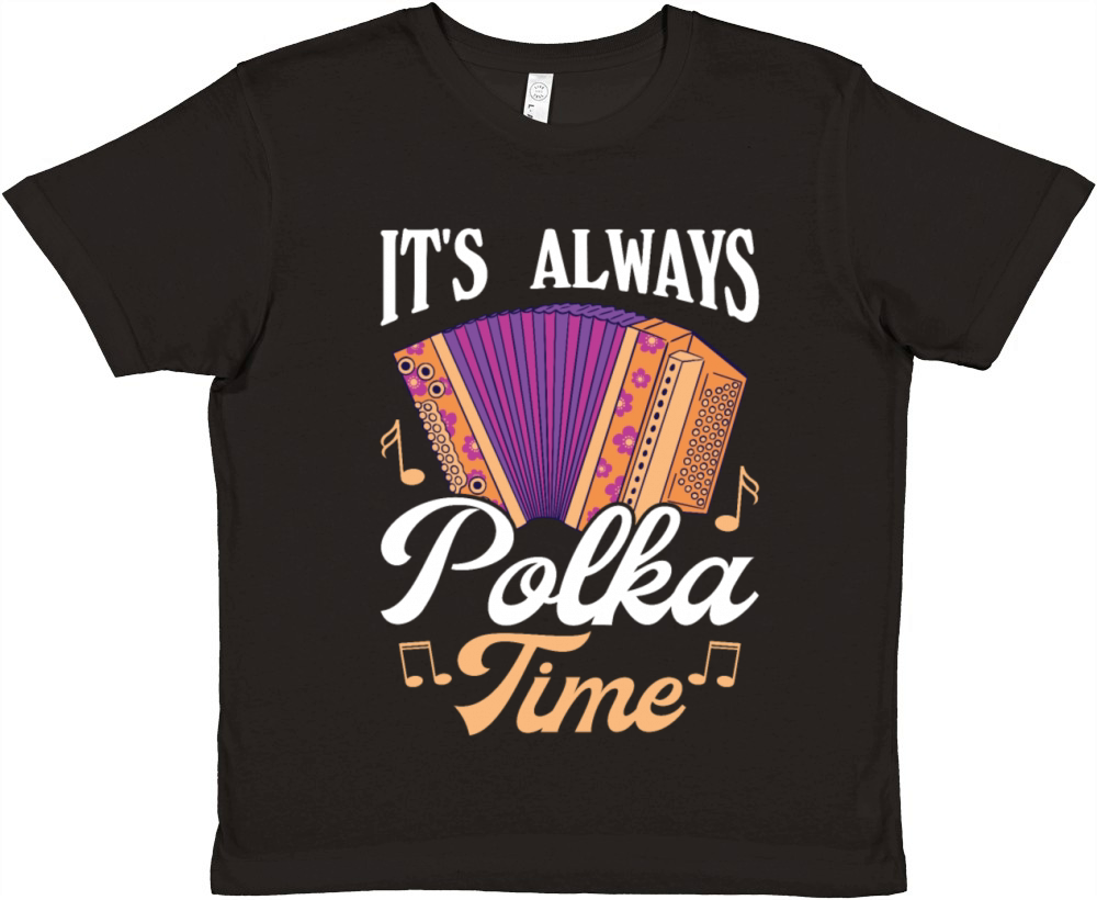 Funny Polka Dance Design for a Polka Muscian Premium Kids Crewneck T-shirt
