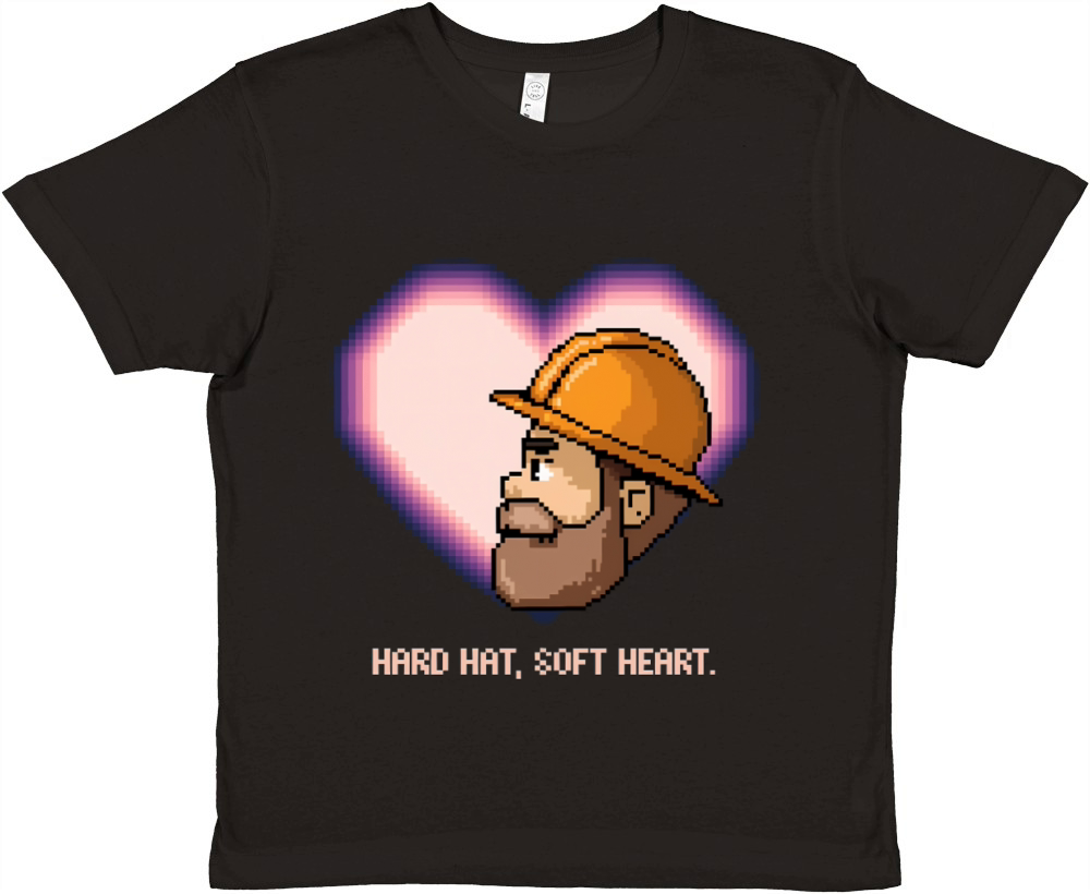 Hard Hat Soft Heart 01 Premium Kids Crewneck T-shirt