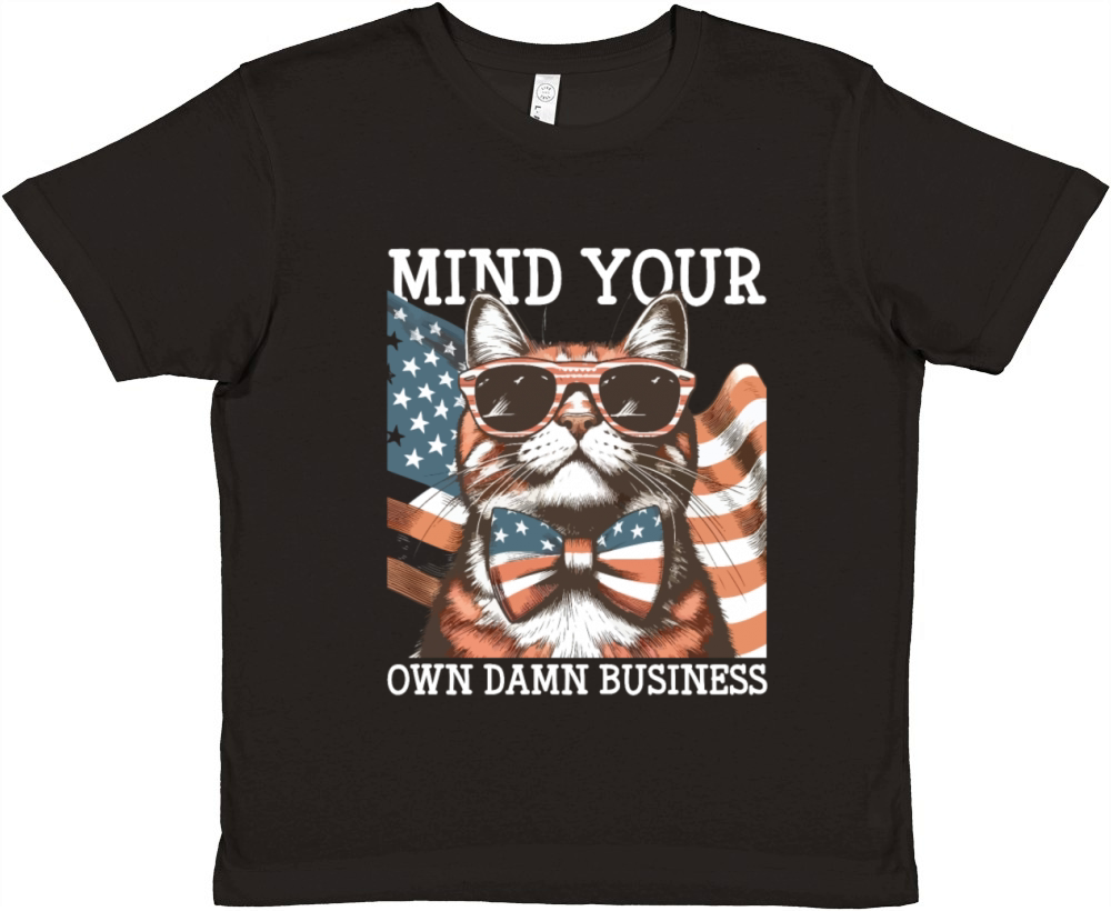 Mind Your Own Damn Business Harris Waltz 2024 Premium Kids Crewneck T-shirt