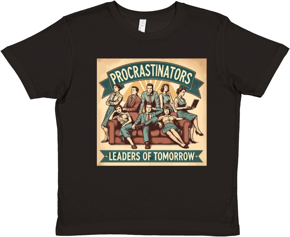 Procrastinators Leaders of Tomorrow Humor Premium Kids Crewneck T-shirt