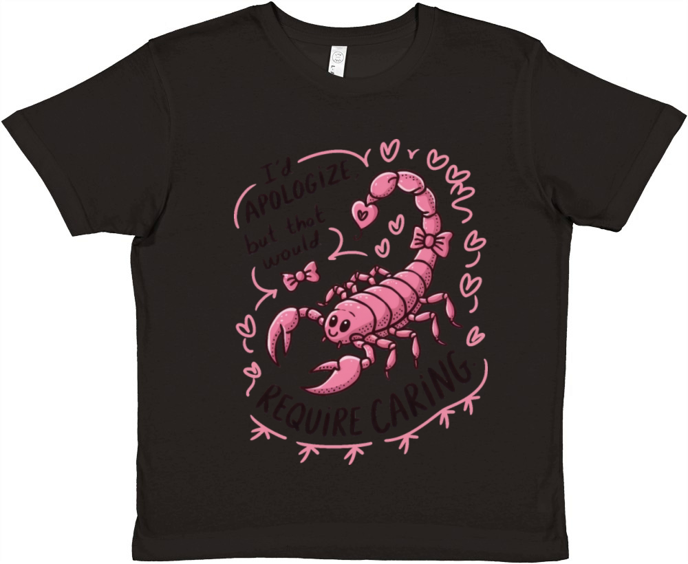 Scorpio Apology Funny Scorpio Quote Premium Kids Crewneck T-shirt