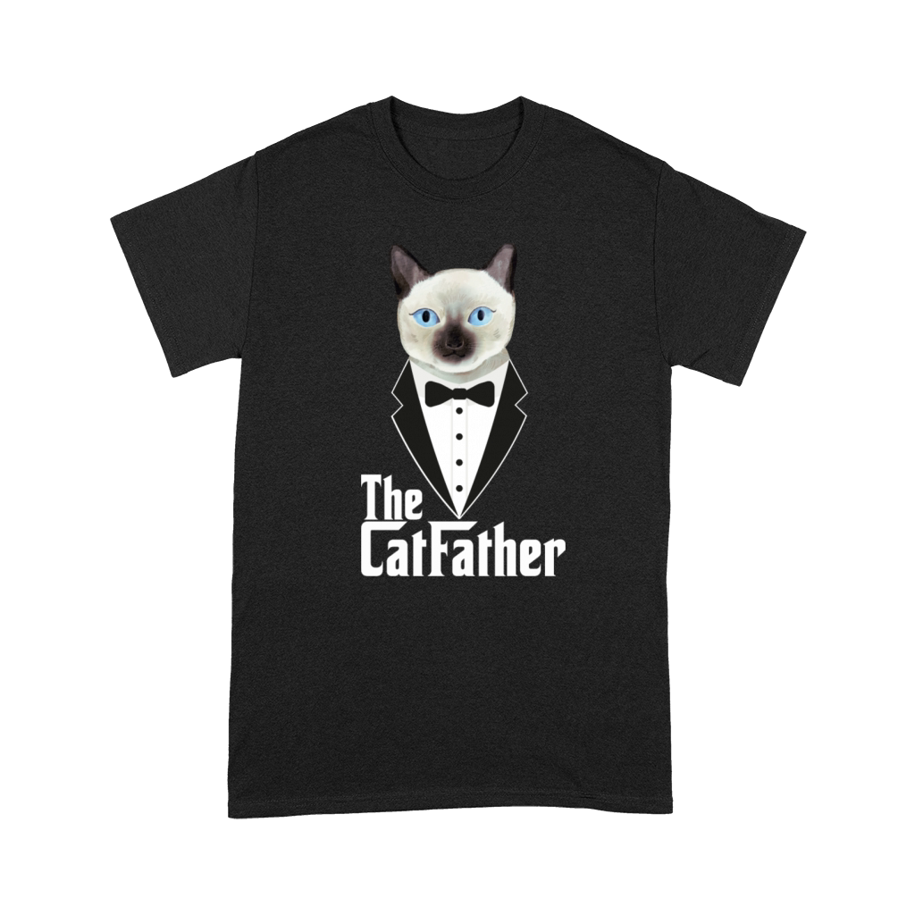 The Catfather Funny Cute Cat Father Dad Owner Pet Premium T-shirt