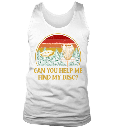 Help Me Find My Disc Friends Disc Golf Buddy Golfe Tank Top Unisex