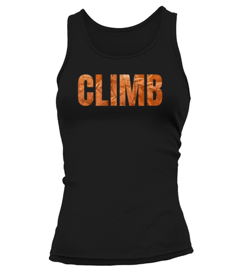 Climb lettering climbing bouldering sandstone dark Tank top Woman