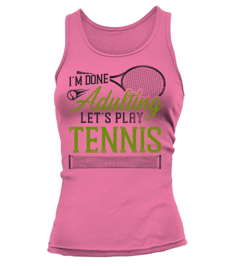 Funny Tennis Player Racket Im Tank top Woman