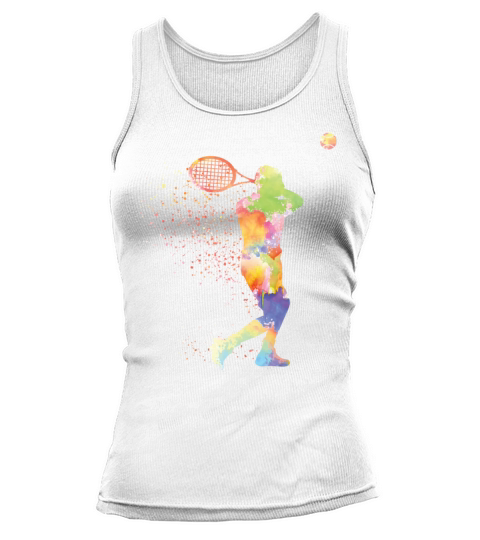 Funny Tennis Player Racket Tank top Woman