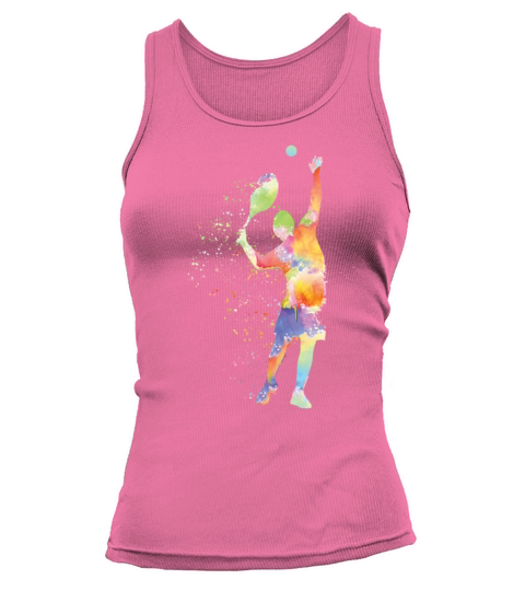 Funny Tennis Player Racket Tank top Woman
